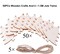 50-Pack Wooden Christmas Tree Ornaments – 3-Inch Unfinished Wood Cutouts for DIY Painting, Holiday Decorations, and Crafts